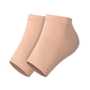 1Pair Increases Cirulation Eases Swelling Compression Sleeves Heel Pads Injury Recovery Plantar Fasciitis Socks Tight Casual Heel Protector Mesh Gel Silicone Heel Socks Foot Cover Moisturizing Anti-wear Anti-dry Cracking Half Short Socks Heel Cover Pads