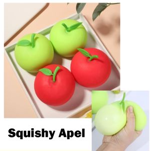 Squishy apel Squisi Apple Stress Ball Penghilang Stress TIKTOK