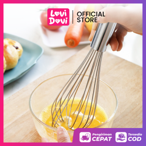 Pengaduk Adonan Stainless Anti Karat / Kocokan Telur Balon 3 Ukuran / Ballon Whisk Stainless