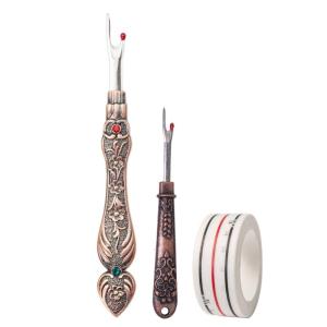 2pcs chủ đề unpicker may đường may Rippers may định vị băng sợi thép không gỉ unpicker cho thêu may