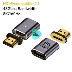 Bộ Đầu Chuyển Đổi HDMI Nam Châm Từ Tính 8K UHD2.1 Thiết Kế Rời Thông Minh Hỗ Trợ Xuất Video 8K / 60Hz & 4K / 120Hz