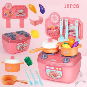 Mini Mainan Dapur Anak DIY Kitchen Set Masak masakan mainan dapur Cooking Set Mainan Anak Perempuan Anak Masak Lengkap