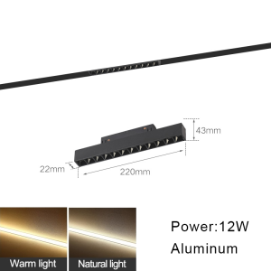 Suspended Ceiling Lighting Magnet Rails Surface Mounts On The Wall For Room Kitchen Spot Fog Luminaires LED Track Running Lamp