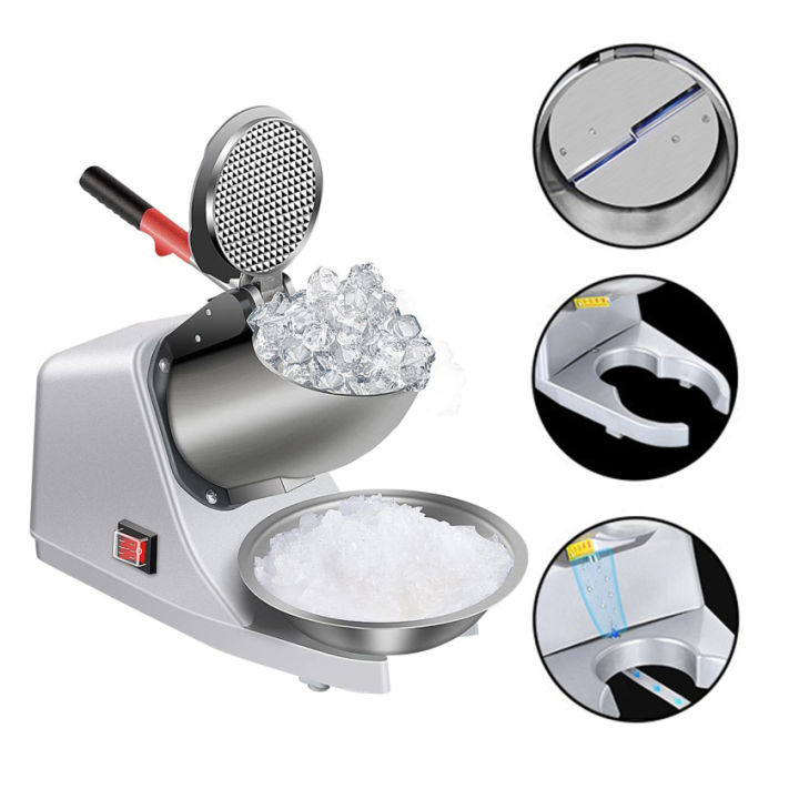 220V MultiFunctional Electric Double Blade Ice Crusher Perfect Ice