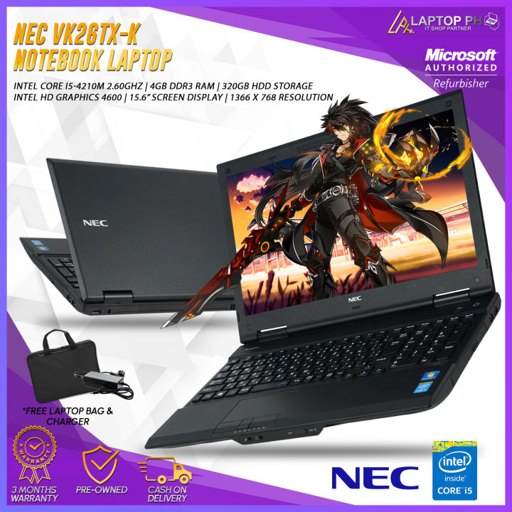 NEC VERSA PRO VX-K NOTEBOOK LAPTOP | Intel Core i5 4th Gen 4GB RAM