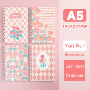 A5 coil notebook cute horizontal line notebook Cartoon thickened eye protection color soft surface A5 notebook