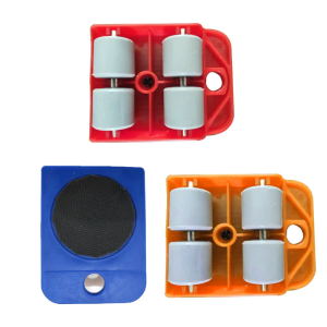 Blue /Red /Yellow Convenient Easy To Use Large Furniture Wheel Sliders Furniture Lifter Shifter 360° Rotation Wheels