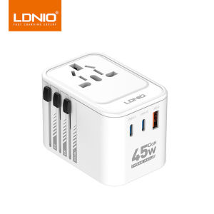 【SG In Stock🔥】 LDNIO65W Gallium nitride global one to multi-medium to European to American universal conversion socket
