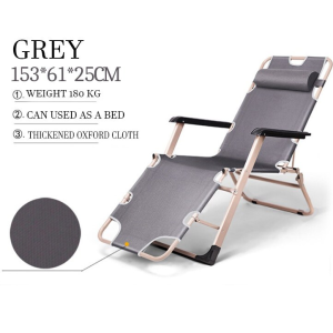 Crazy Home 2-in-1 Foldable Lounge Chair & Reclining Bed – Portable Adjustable Lazy Chair for Camping Office Home (Kerusi Malas/Kerusi Lipat)
