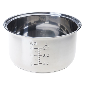 Stainless Steel Rice Cooker Insert Pot With Even Heating Base High Temperature Resistance Replacement Inner Bowl