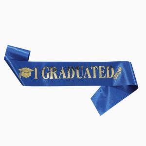 สายสะพายปัจฉิม สายสะพายรับปริญญา สายสะพายนักเรียน สายสะพานผ้าสปันบอร์น Congratulations สายสะพายประกวด