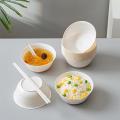 10Pcs Rice Husk Disposable Bowl Thickened and Hard Food Grade Noodle Bowl Disposable Tableware. 