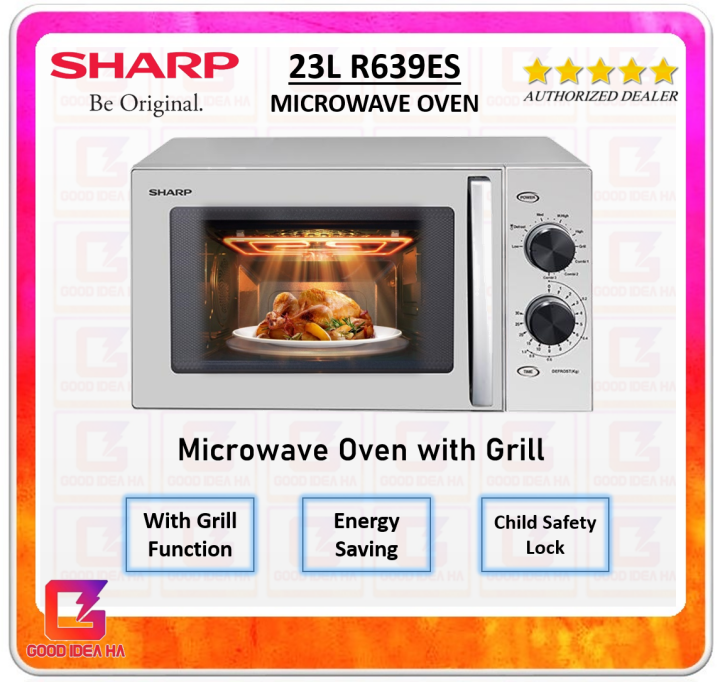 SHARP 23L Microwave Oven with Grill R639ES Lazada