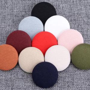 Nút bọc vải nút vải tròn nút đen dùng cho áo sơ mi áo blazer áo khoác quần áo nam phụ kiện nút đa năng cho nữ.