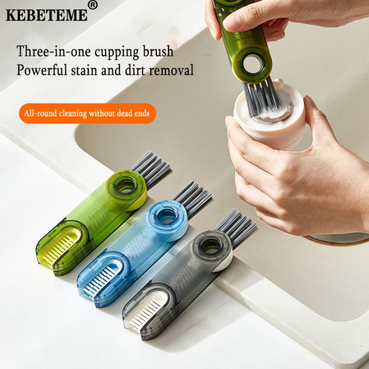 Kebememe 3 trong 1 đa chức năng bàn chải làm sạch bàn phím rãnh cửa sổ ...