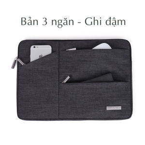 Túi chống sốc laptop Macbook 13 inch 14 inch 15inch 156 inch cao cấp Gu Bag có qiai xách 3 ngăn ngoài đựng phụ kiện tiện lợi
