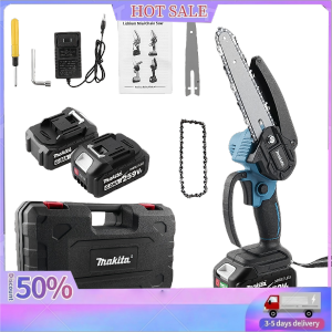 Makita 6-Inch Mini Chainsaw – Compact Lightweight Rechargeable Powerful for Branch Cutting Garden and DIY Use