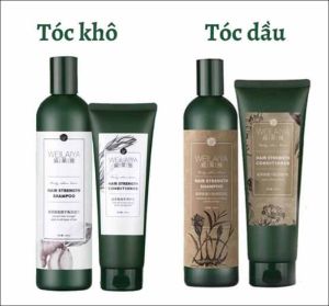 Bộ Dầu Gội Dầu Xả Gừng Weilaiya