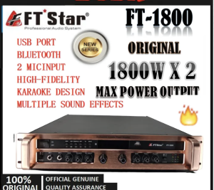 The FTStar Heavy amplifier FT-1800 professional high-end power amplifier 2*1800W ( FT1800 gold )