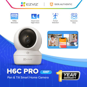 EZVIZ H6C PRO 4MP Home Security Wifi Camera 360° Pan&Tilt CCTV Camera  High Definition Night Vision Cctv Camera Connect Cellphone Two-way Audio Motion Detection IP Security Cameras