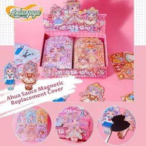 AODUOYAYA DIY Magnetic Sticker Set Cartoon Magnetic Sticker Book Set Girls Quiet Dress Up Sticker Books Cartoon Stickers Childrens Educational Toys Gift