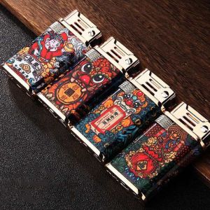 Hộp quẹt bật lửa xăng đá Chief CF218H họa tiết kỳ lân sơn mài tuyệt đẹp - bật lửa xăng - bật lửa độc lạ (KHÔNG CHỨA XĂNG GAS)