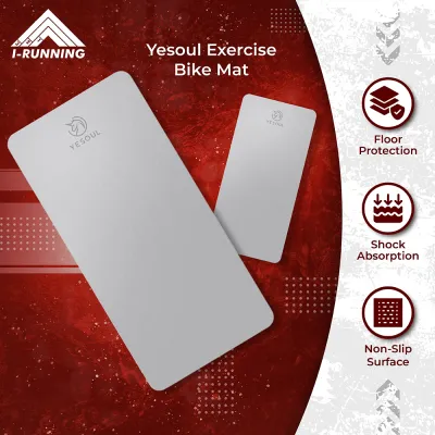 Yesoul Exercise Mat ★ Official Sole SG Distributor ★ Exercise Bike Mat ★ Floor Mat ★ Protects Flooring