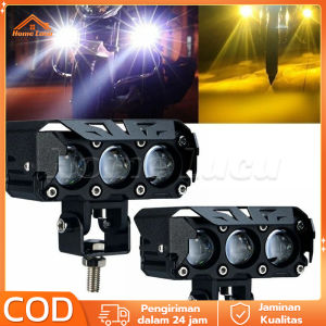 LAMPU TEMBAK LED LAMPU SOROT TEMBAK LASER SQL 3 MATA 2 WARNA 12 VOLT MOTOR MOBIL