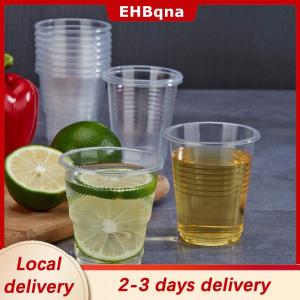 [COD]  HOT SALE Ship within 24 hours 50PCS Disposable Clear Plastic Cup Outdoor Picnic Birthday Kitchen Party Tableware Party Plastic Cups For Cold Drinks