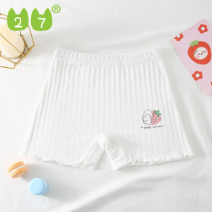 27KIDS กางเกงซับในเด็กหญิง กางเกงในเด็กหญิง17-45 กก. กางเกงเลกกิ้งขาสั้น น่ารัก ผ้าฝ้ายแท้ ดูดซับเหงื่อ นุ่ม ระบายอากาศ