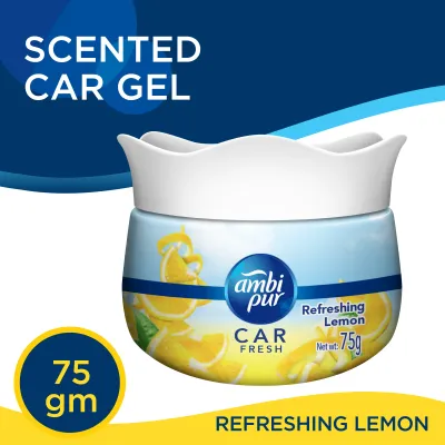 Ambi Pur Air Freshener Gel Car Fresh 75g (Relaxing Lavender / Refreshing Lemon / Romantic Rose / Mystique / Passion)