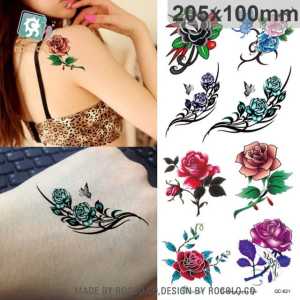 Tato Temporer Tattoo Tatto Temporary Tahan Air Sementara Anti Air Seri QC-621