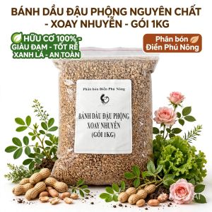 Phân Bón Hữu Cơ Bánh Dầu Đậu Phộng Xay Nhuyễn Chiết Lẻ 1kg - Siêu Đạm Tự Nhiên Kích Rễ Mạnh Xanh Dày Lá Cải Tạo Đất Tơi Xốp.