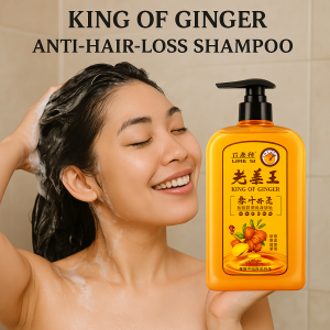 King Of Ginger Anti-Hair Loss Shampoo Hair Growth Shampoo Anti-Itching Oil Control Fast Regrowth Hair Thick Repair Damage Hair Nourish Hair Root