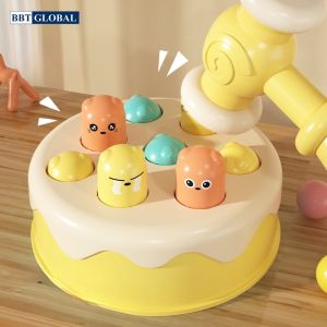 Đồ chơi đập chuột xoay 360 độ 2 búa có đèn và nhạc 158-7C