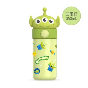 (SG Seller) Children Water Bottle Sanrio Kuromi Melody Cinnamoroll Thermos Cup Stainless Steel Insulated Water Bottle 350ml  Thermal Flask Kids Gift -SP02
