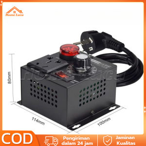 AC 220V 4000W Variable Voltage Regulator Speed Motor Fan Control Controller Dimmer High Power Thyristor Electronic Drill Speed Electric Heating Wire Furnace