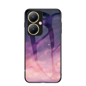 Casing For Vivo Y17s Y27 Y36 Y78 Y28 Y03 VivoY27 Y 27 36 78 4G 5G NFC 2023 Ultra-thin Tempered Glass Phone Case Silicone Frame Fashion Gradient Casing Shockproof Back Cover