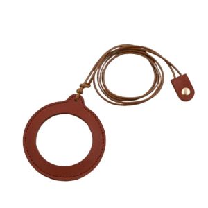 HENRYQ Dây đeo bằng da Kính lúp mini Cầm tay Di động dây chuyền kính lúp Đeo Cổ Dễ sử dụng Vòng cổ kính lúp Kiểm tra
