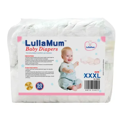 Newborn pants ultra-thin dry breathable diapers 50 pieces baby disposable diapers Korean diapers