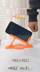 HB Side-Lying Lazy Phone Stand No Arm Pressure Horizontal Phone Holder for Bed Sofa Watching 1Pc