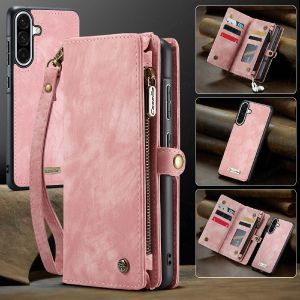 With Lanyard Leather Wallet Phone Case for IPhone 17 Pro Max 17 Air 16 Plus 15 + 14 13 Mini 12 11 Pro Max Card Bag Slot Cover Casing