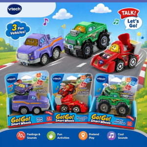 VTech® TOOT-TOOT DRIVERS TRACK RACER + PICK UP TRUCK + MONSTER TRUCK | Total of 3PCS