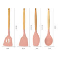Spatula Silicon Sutil Silicon Dapur Peralatan Masak 12in 1 Set Silikon Spatula Set Sendok Dapur Free Wadah. 
