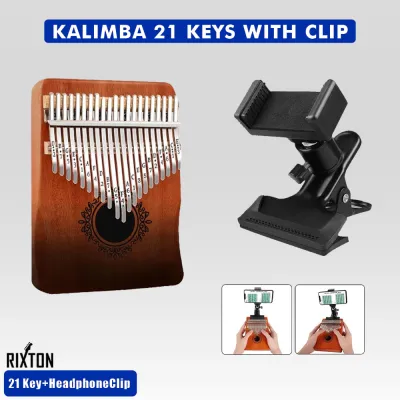 Rixton Kalimba Thumb Piano 21 Keys Portable Finger Piano Kids and Adults Beginners Wood