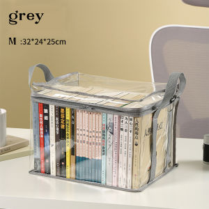 กระเป๋าจัดเก็บหนังสือ กระเป๋าเก็บหนังสือ โปร่งใสและมองเห็นได้ การจัดเก็บรายการ ชัดเจน ซิปแข็งแรง แข็งแรง ทนทาน รูดง่าย ออแกไนเซอร์ กระเป๋าเก็บของ ถุงเก็บซิปหนา