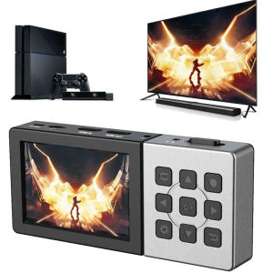 Ezcap 273 HD Video Recorder 1080P 60fps HDMI To USB Game Video Capture Card with 3.5” LCD Screen Player