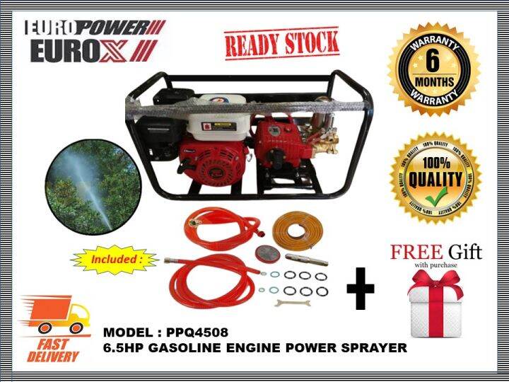 Eurox Ppq Hp Gasoline Engine Power Sprayer Ppq Plunger Pump Lazada