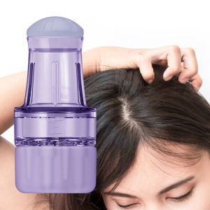 Fenteer Scalp Applicator Comb 4ml Convenient Multiple Functions for Travel Home Men Black