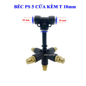 Béc phun sương 5 hướng đồng dùng ống 81012mm